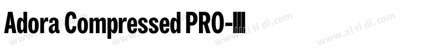 Adora Compressed PRO字体转换